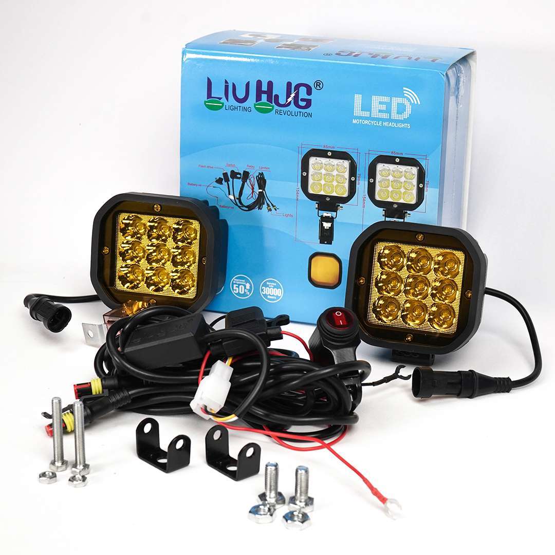 9 LED Dual FOG Lamp/Light with Wiring Harness and Switch(Set of 2)