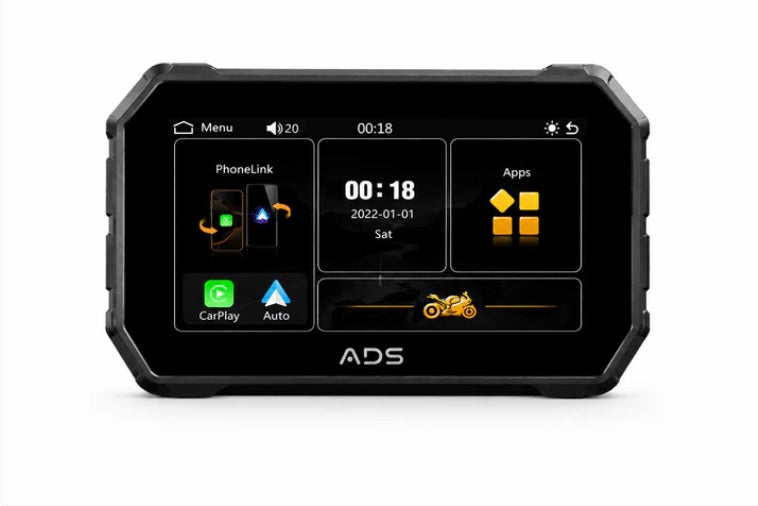 ADS Rover Mini – 5-Inch Wireless CarPlay & Android Auto Smart Display for Motorcycles