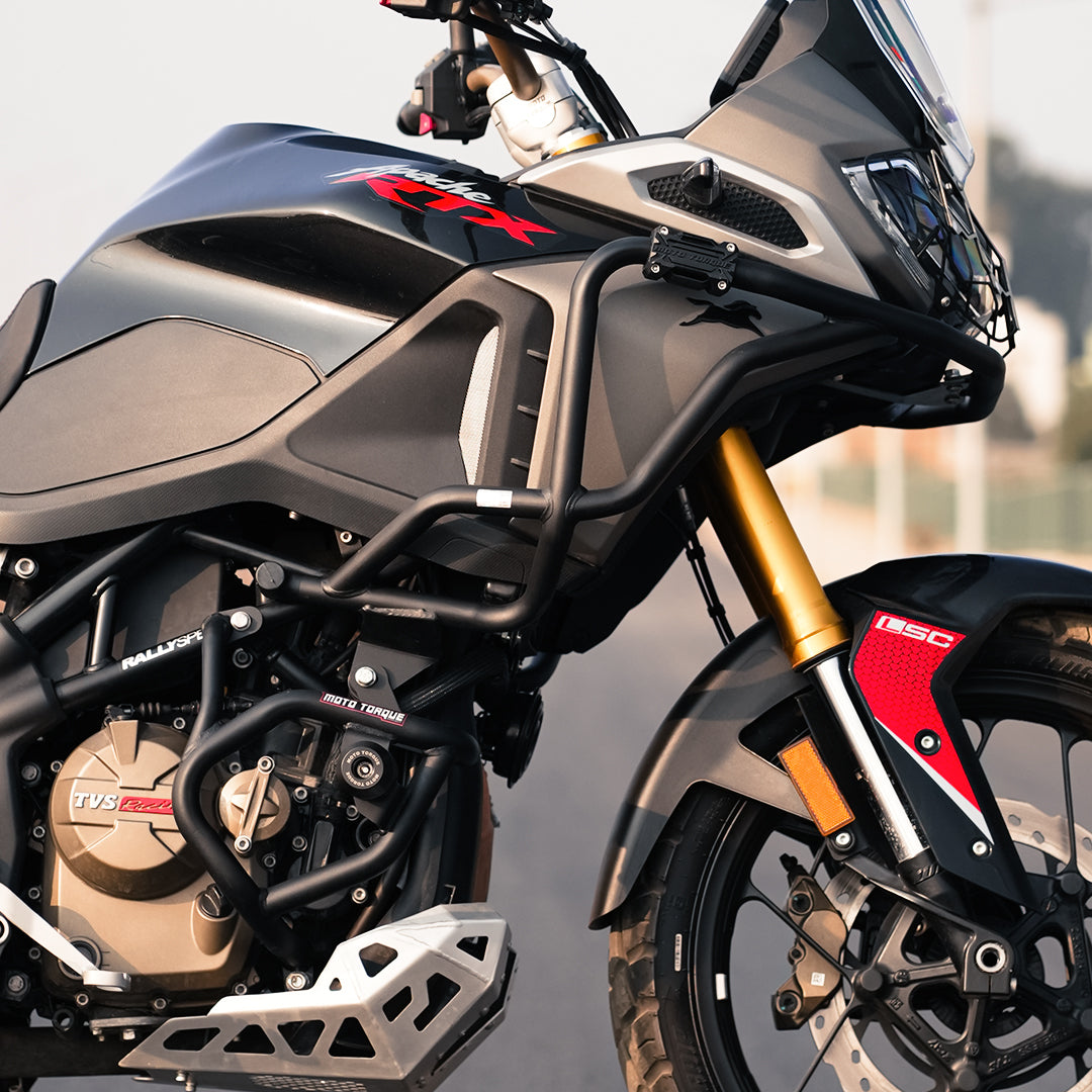 STALLION CRASH GUARD FOR TVS APACHE RTX 300 | Moto Torque