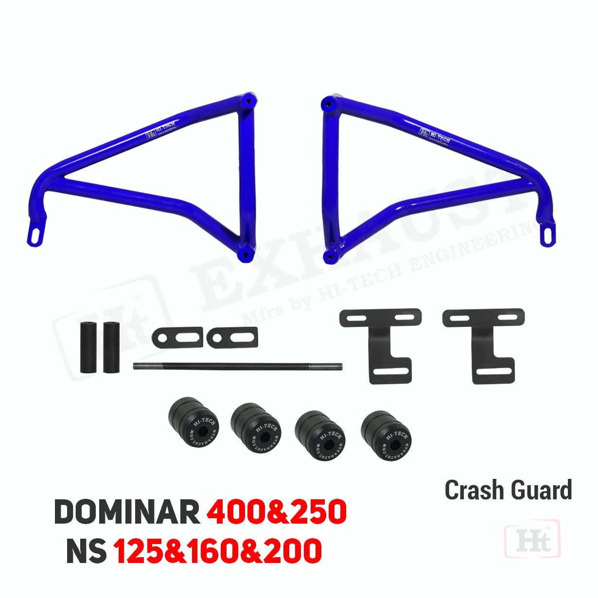 Hi-Tech Crash Guard for Bajaj Pulsar NS125/NS160/NS200 & Dominar 250/400 (SB 635) – Maximum Protection & Durability