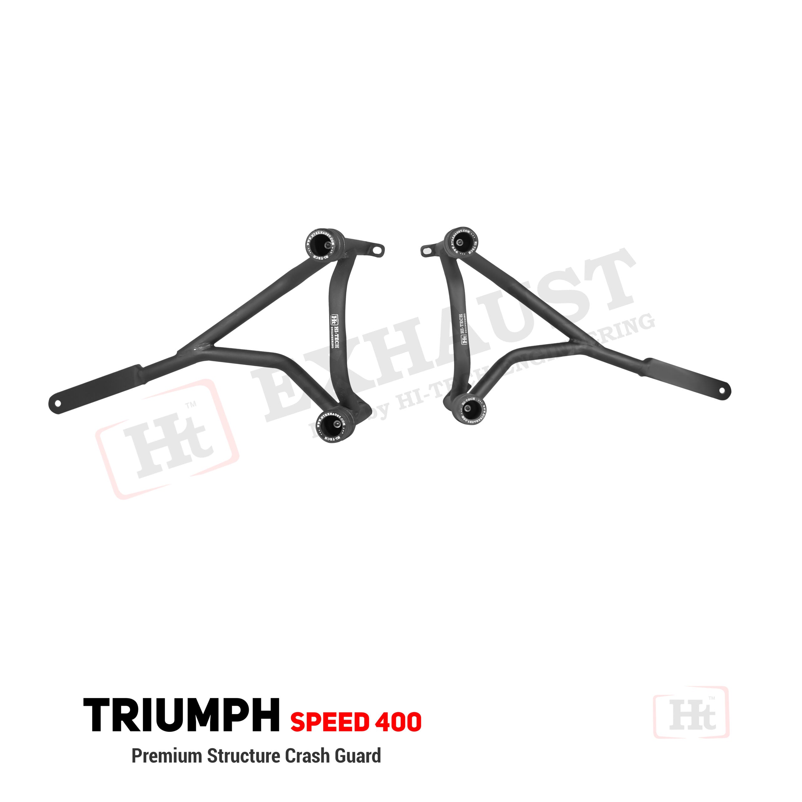 Hi-Tech Crash Guard for Triumph Speed 400 (SB828) – 4-Slider Ultimate Protection