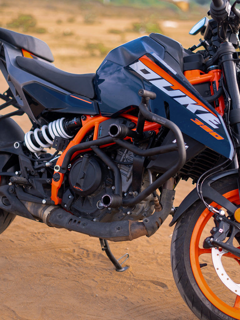 Hi-Tech Crash Guard for KTM Duke 390 Gen 3 – Ultimate Protection & Aggressive Styling