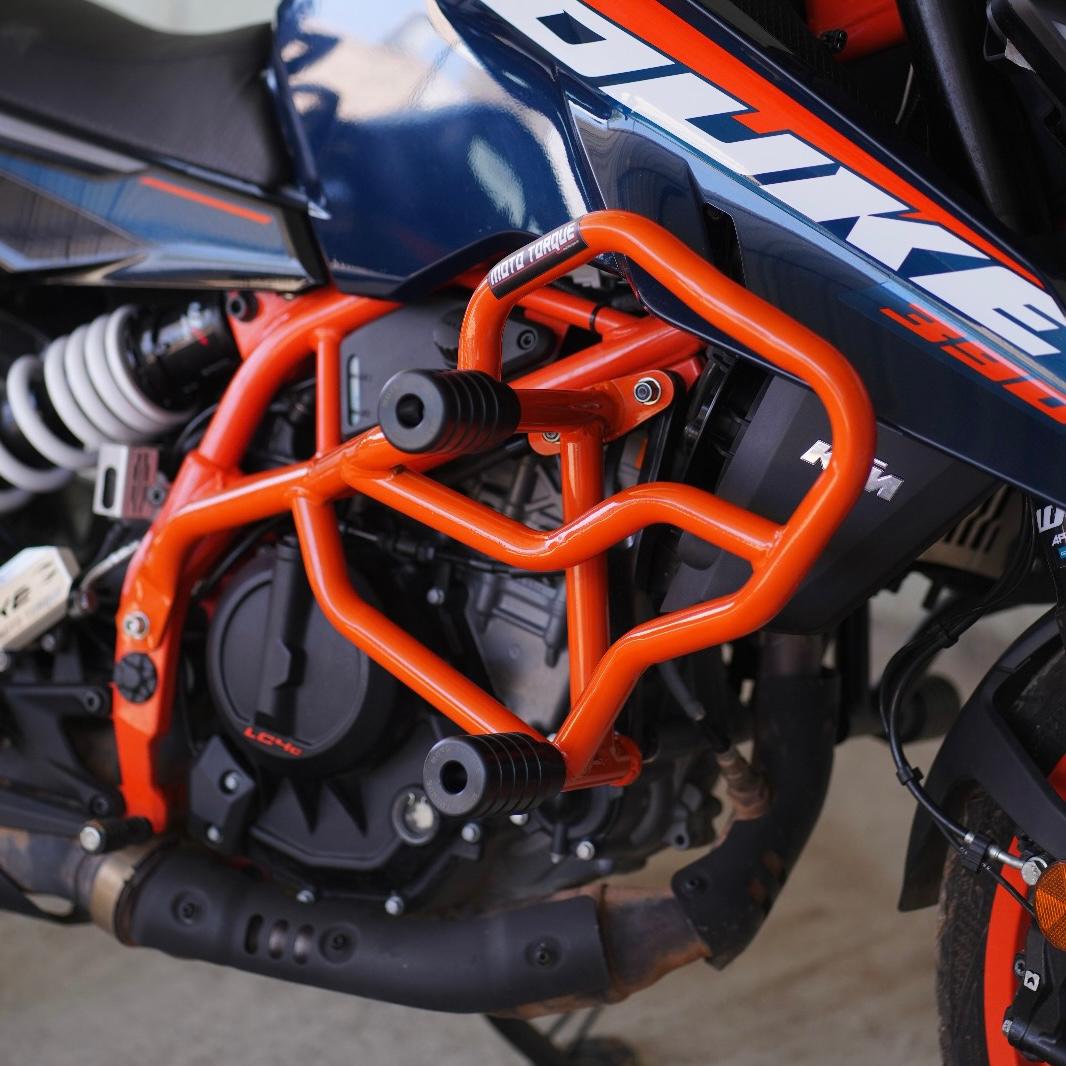 Thor Crash Guard(Orange) For duke 250/390- Gen-3 | Moto Torque