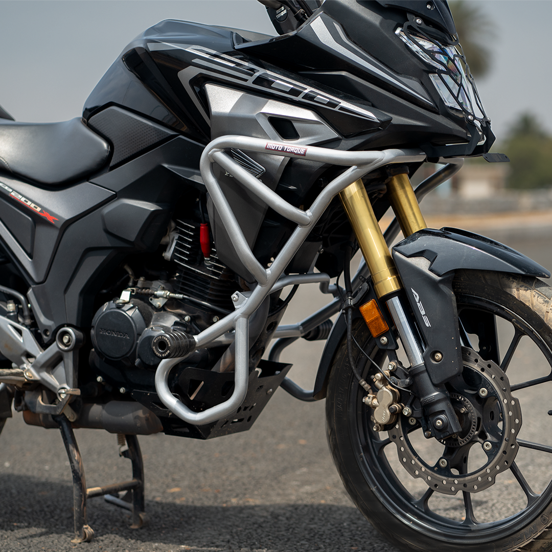 CRASH GUARD (SILVER) FOR HONDA CB 200X | Moto Torque