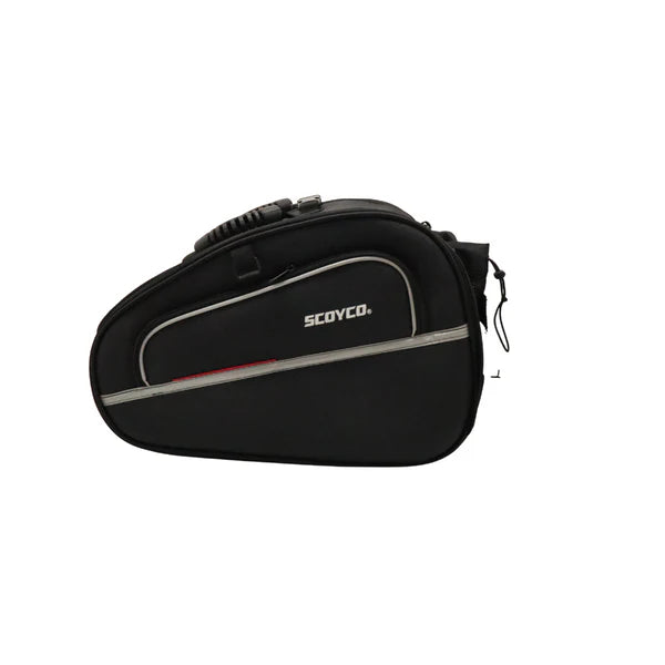 Solace Expandable 54L Saddle Bags – First in India with Trolley System!