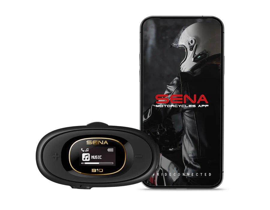 Sena B10 Motorcycle Bluetooth Communication System – Simplified Connectivity for Riders