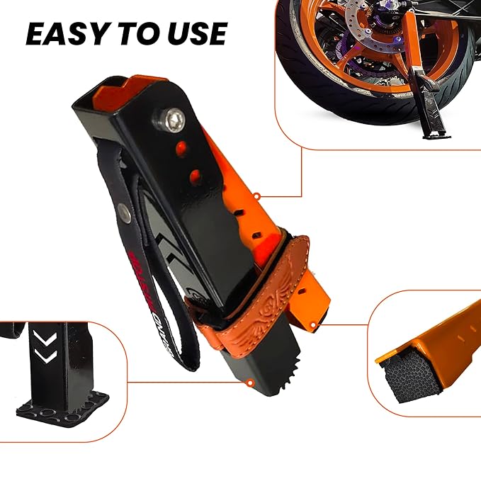 Grand Pitstop Moto Jack – Adjustable Bike Jack for Chain Maintenance & Puncture Check