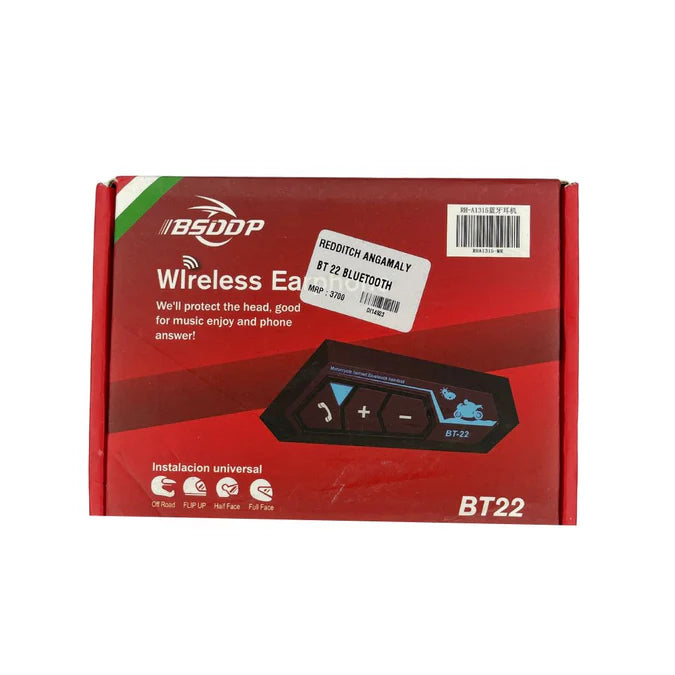 BSDDP BT22 Motorcycle Helmet Bluetooth Earphone – Ride with Clarity & Comfort