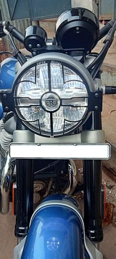 Bike/Motorcycle Front Headlight Grill Protector Guard Cover/Jali Compatible with Royal Enfield