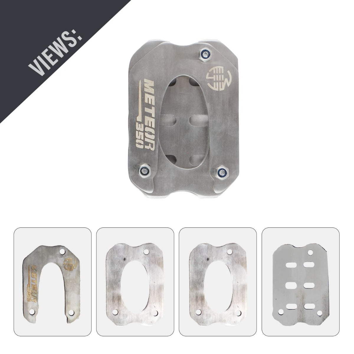 High Quality MS Steel Side Stand Base Extender for RE METEOR 350
