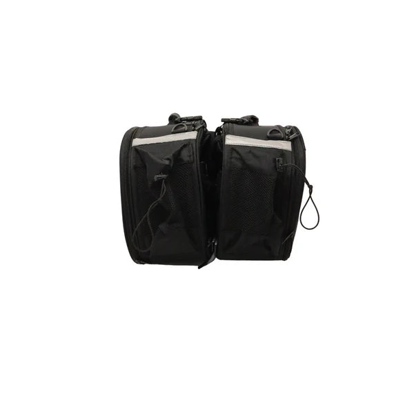 Solace Expandable 54L Saddle Bags – First in India with Trolley System!