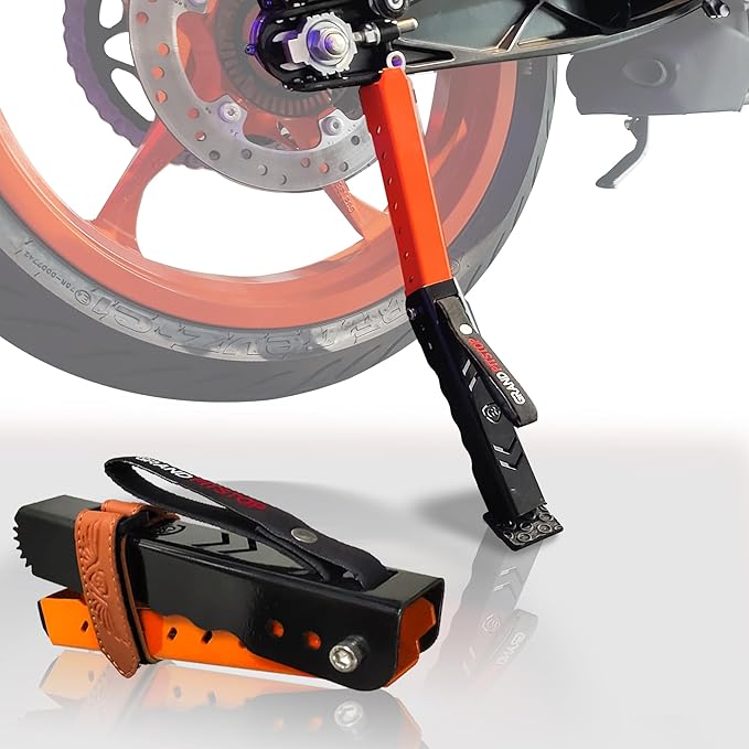 Grand Pitstop Moto Jack – Adjustable Bike Jack for Chain Maintenance & Puncture Check