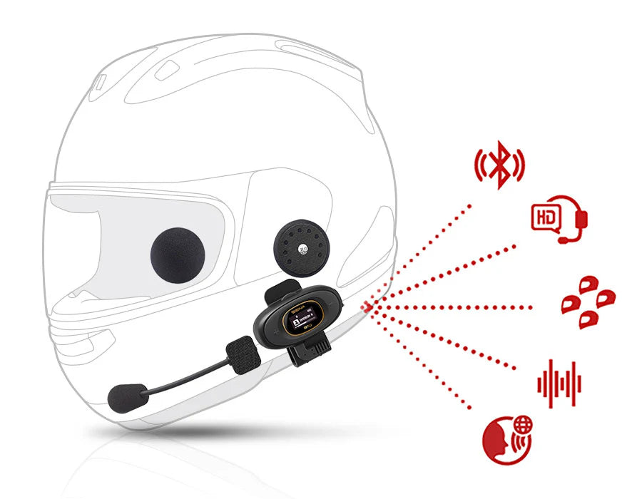 Sena B10 Motorcycle Bluetooth Communication System – Simplified Connectivity for Riders