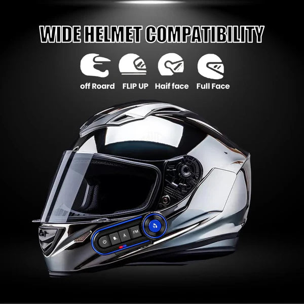 Moto Genius BT-36 Motorcycle Helmet Bluetooth 5.3 Headset – Premium Audio & Hands-Free Communication