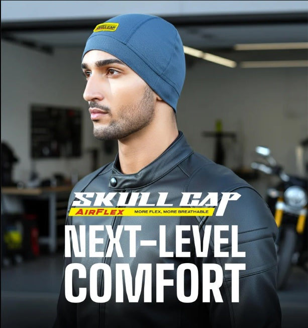 66BHP Skull Cap Air Flex – Ultra-Light Cooling Helmet Liner | Premium Spandex Comfort & Breathable Fit