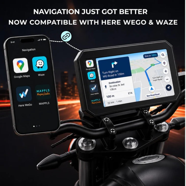 ADS Rover 3.0 Pro - 5" Motorcycle CarPlay