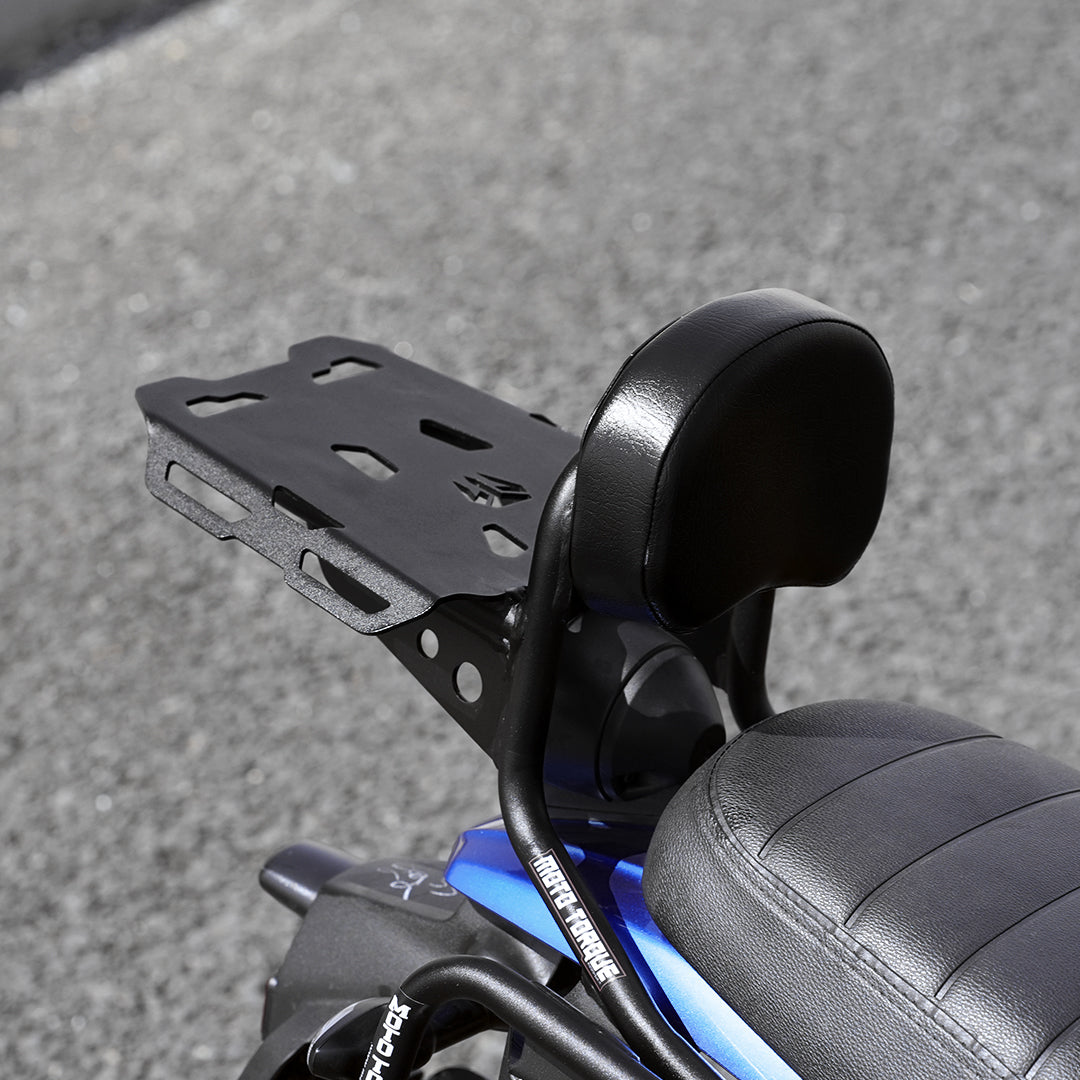 BACK CARRIER WITH BACK REST FOR YAMAHA XSR 155 | Moto Torque
