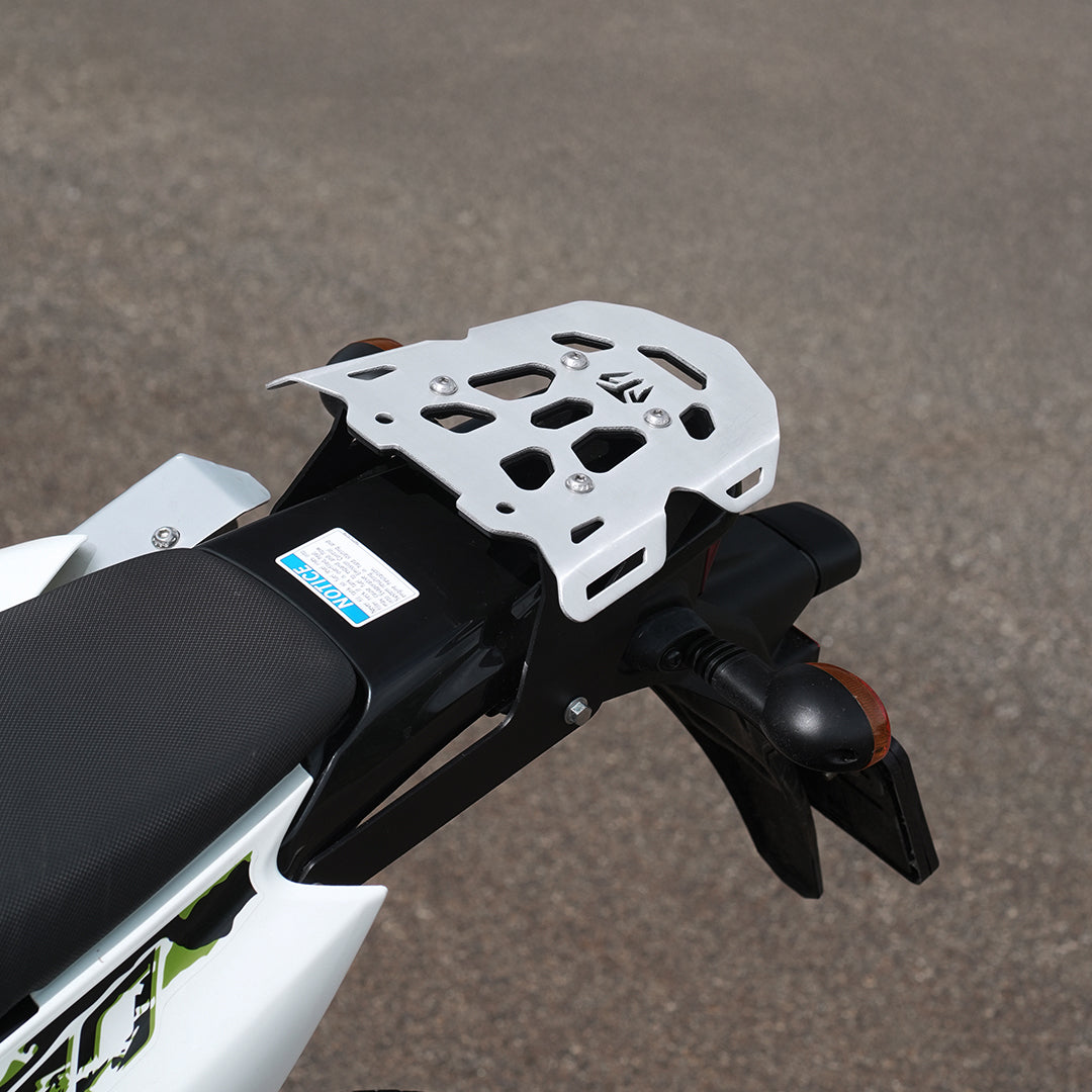 ALUMINIUM TOP PLATE WITH MS BACK CARRIER FOR KAWASAKI KLX 230 | Moto Torque