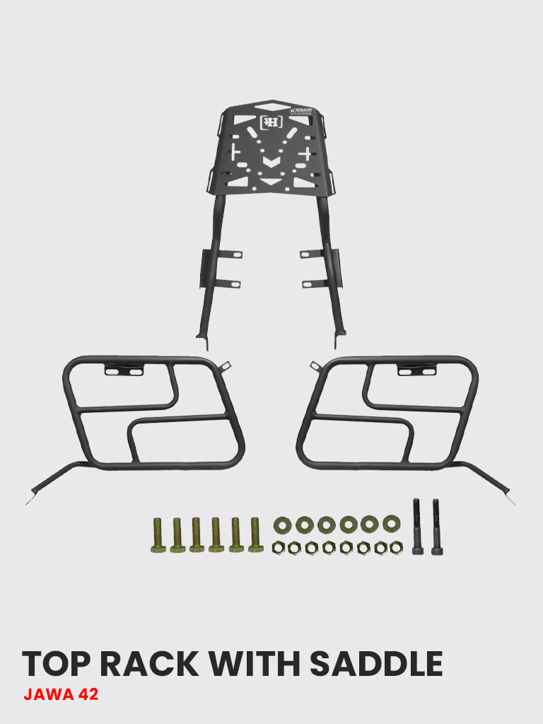 Saddle Stay with Top Rack Hi-Tech Jawa 42