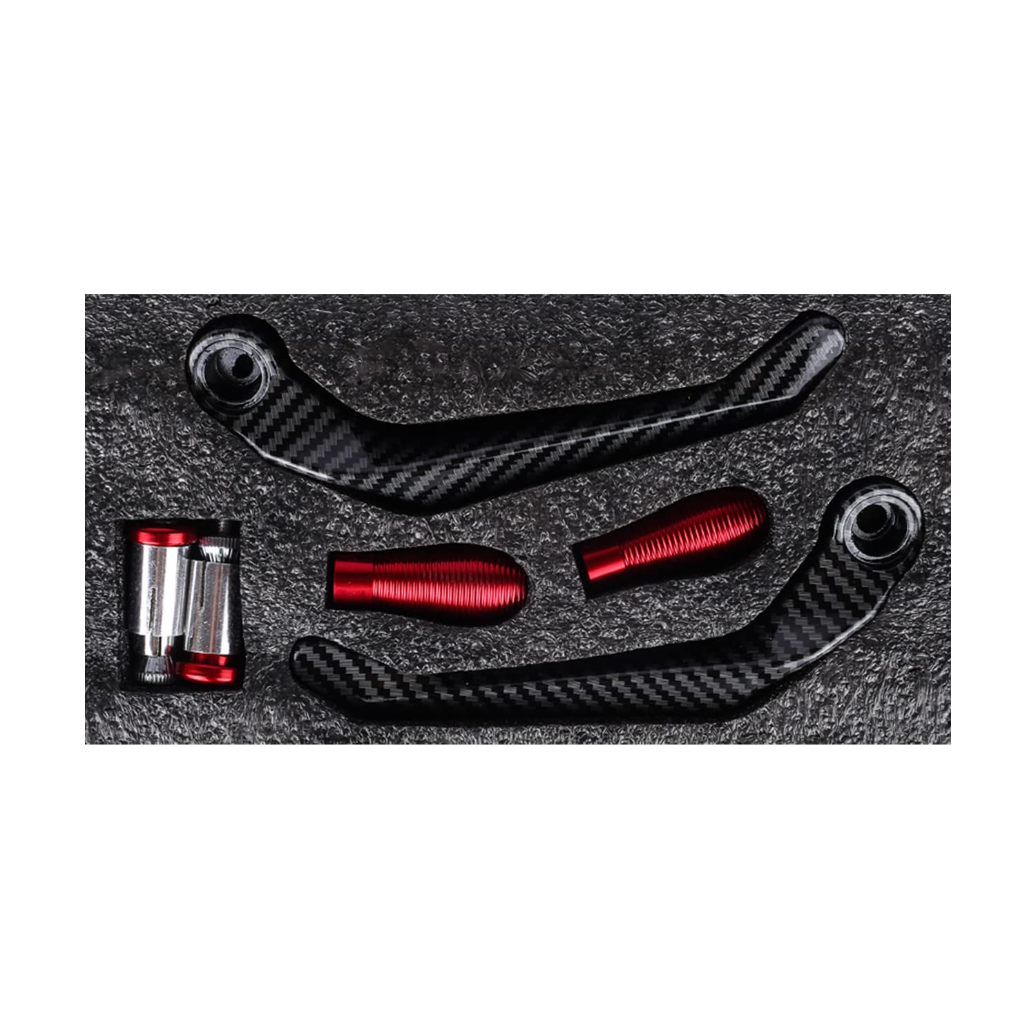Metal Lever Protector Carbon BSDDP (Red)