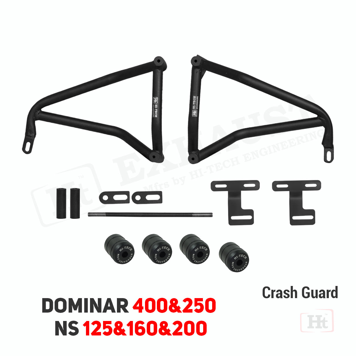 Hi-Tech Crash Guard for Bajaj Pulsar NS125/NS160/NS200 & Dominar 250/400 (SB 635) – Maximum Protection & Durability