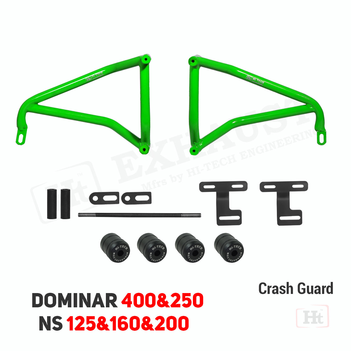 Hi-Tech Crash Guard for Bajaj Pulsar NS125/NS160/NS200 & Dominar 250/400 (SB 635) – Maximum Protection & Durability