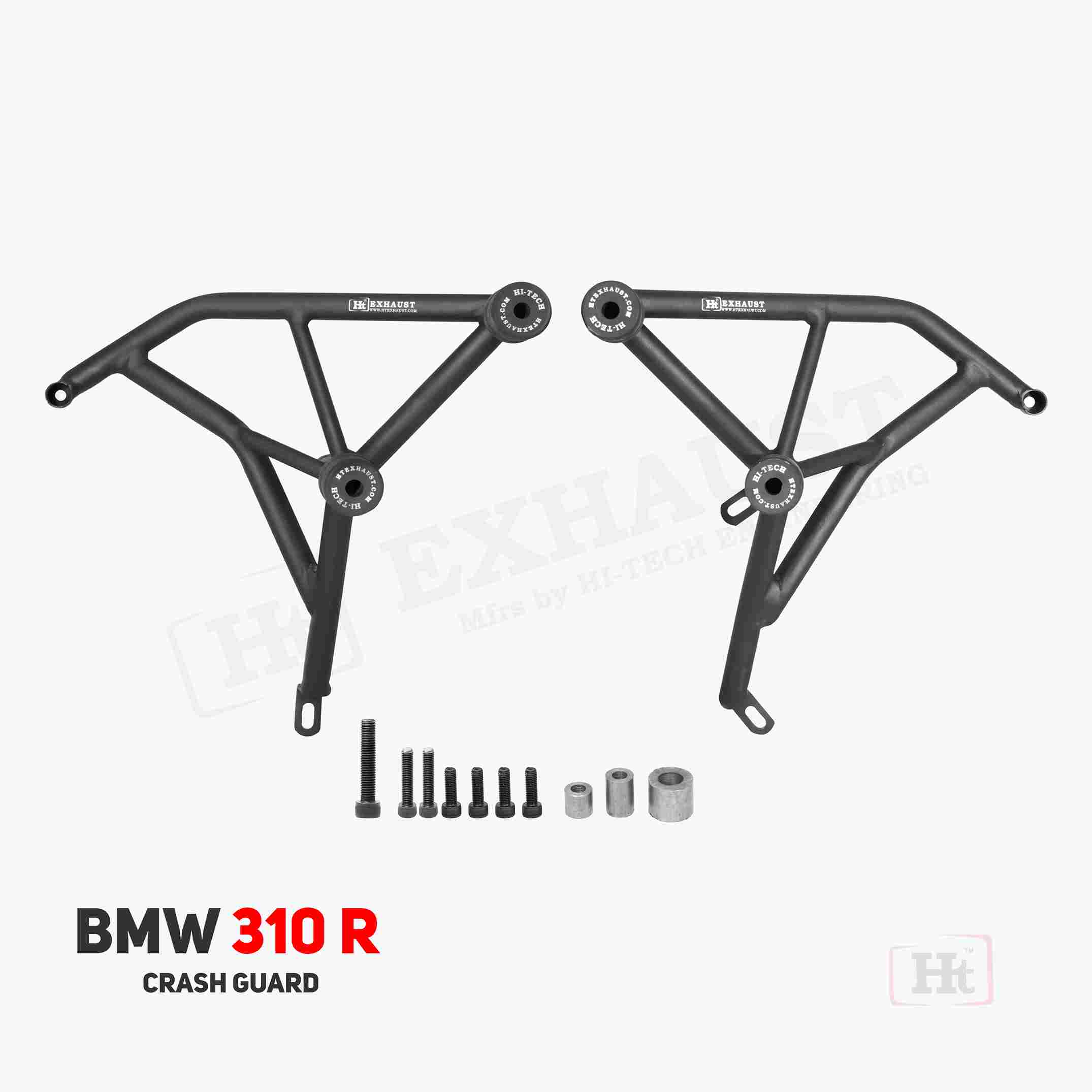 BMW G 310R Crash Guard with Frame Sliders – Black  by HT Exhaust