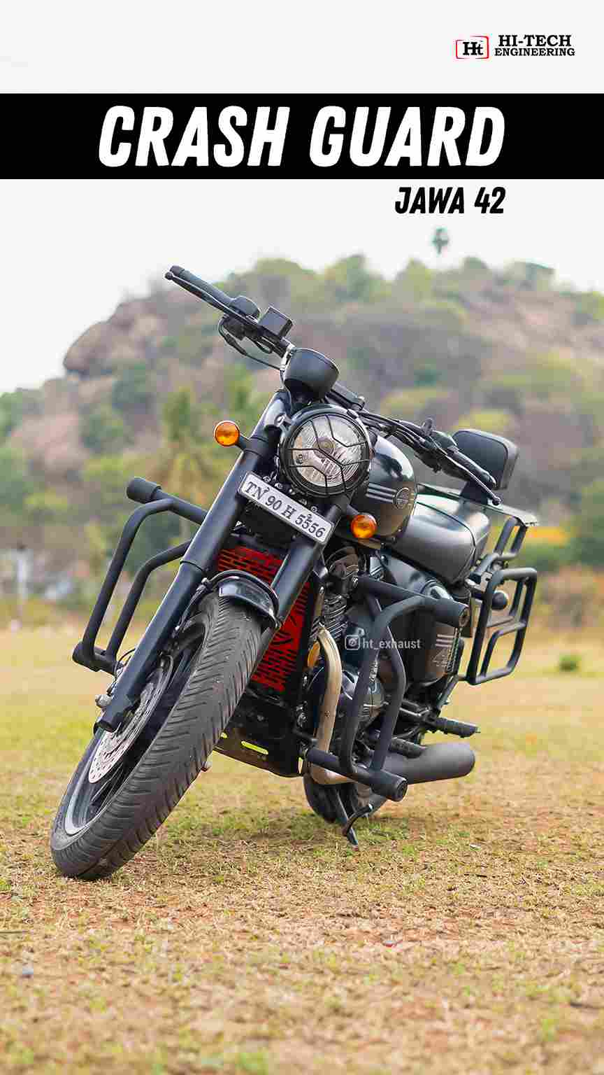 Hi-Tech Crash Guard for Jawa Motorcycles – Maximum Protection & Classic Styling