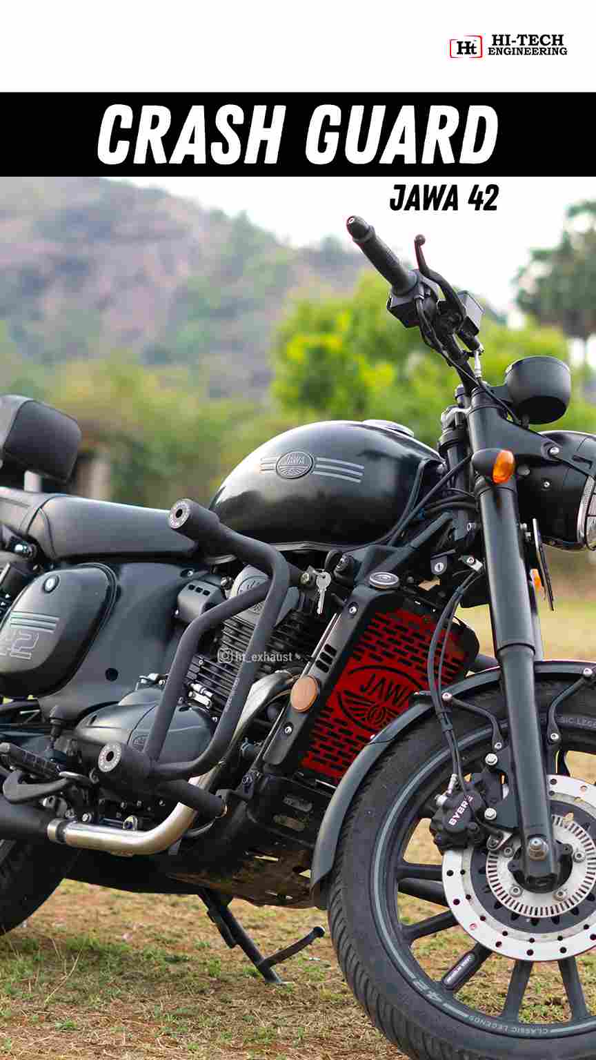 Hi-Tech Crash Guard for Jawa Motorcycles – Maximum Protection & Classic Styling