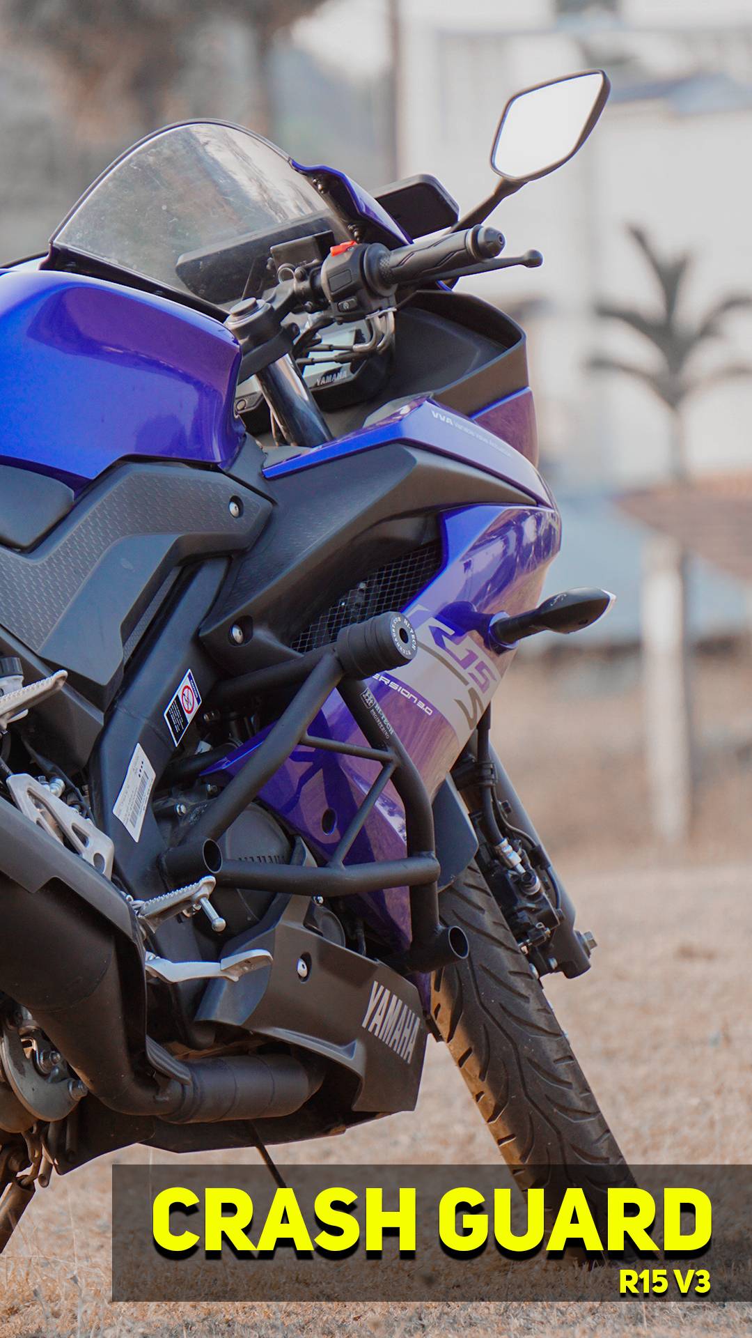 Hi-Tech Crash Guard for Yamaha R15 V3 – Maximum Protection & Sporty Design