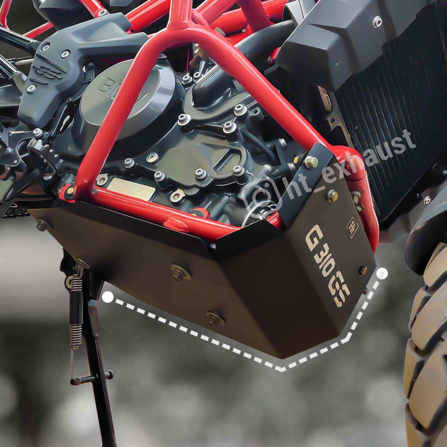 Crash Guard With Sump Guard Hi-Tech BMW G310GS – Full-Body Protection for Adventure Riders