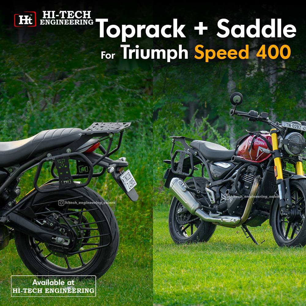 Saddle Stay Hi-Tech Triumph with Top Rack – Versatile Luggage Carrier