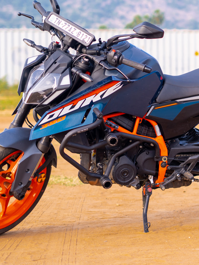 Hi-Tech Crash Guard for KTM Duke 390 Gen 3 – Ultimate Protection & Aggressive Styling
