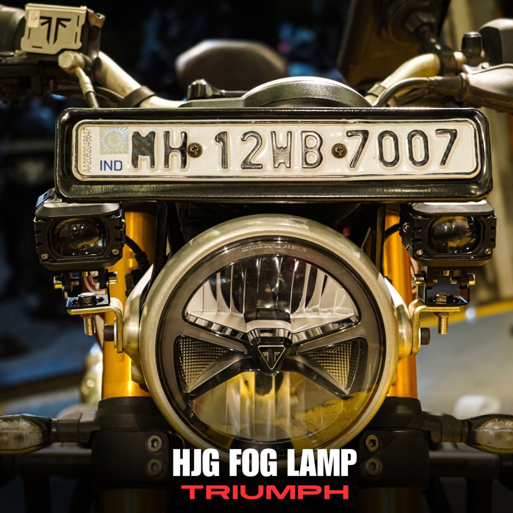MotoWorks 1 LED Y-(Mercedes) Type Powerful 60W Fog Light (Original HJG) for Motorbike & Car