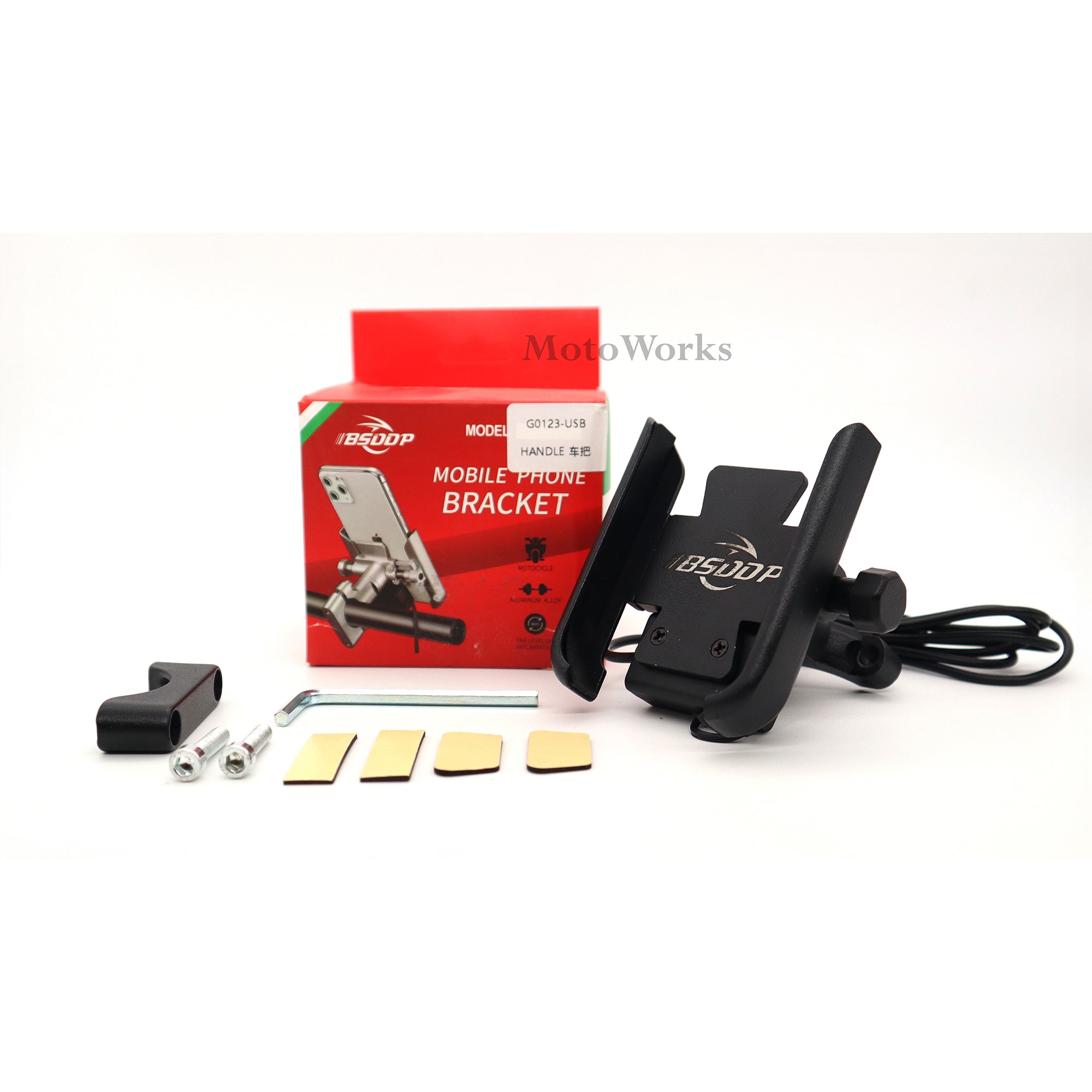 BSDDP Metal Mobile Holder with Charger (Black)(Original BSDDP)