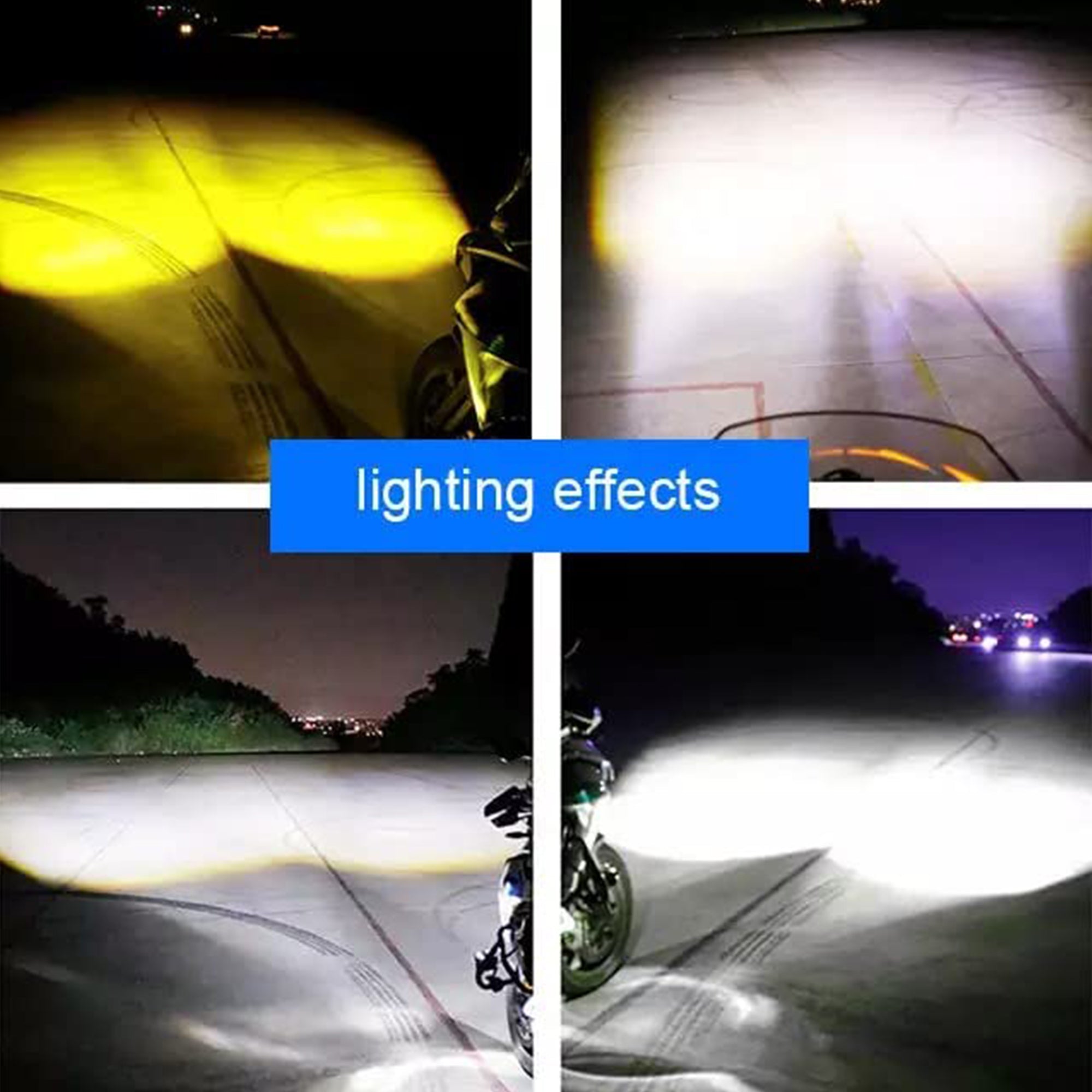 MotoWorks 2 Cree LED Future Lens Powerful Fog Light (Original HJG) for Motorbike & Car