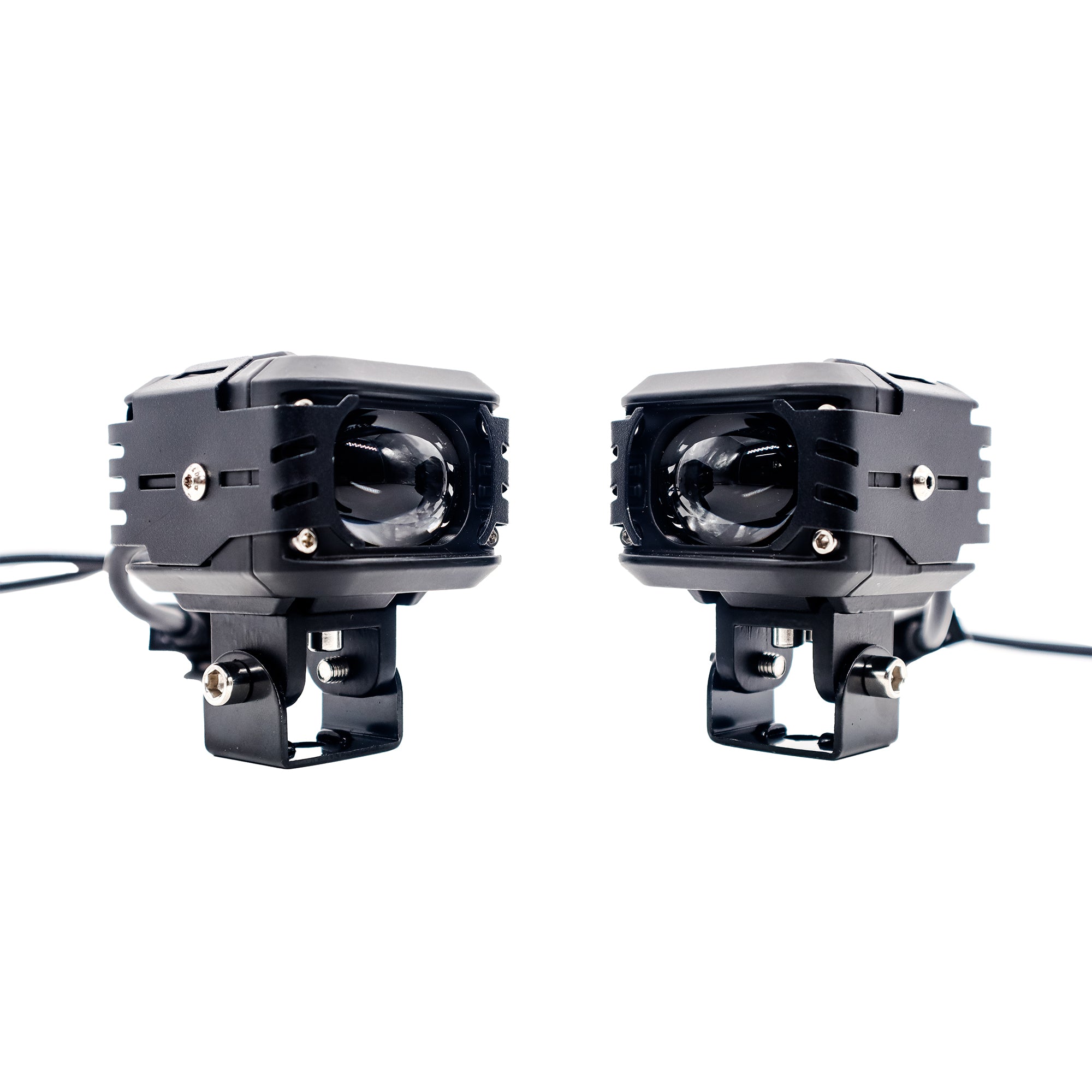 Red Devil Eye 50W 2 LED Lens Dual Fog Light High/Low White Yellow With Red Devil Eye Feature Working Light Spot Light (Set of 2)