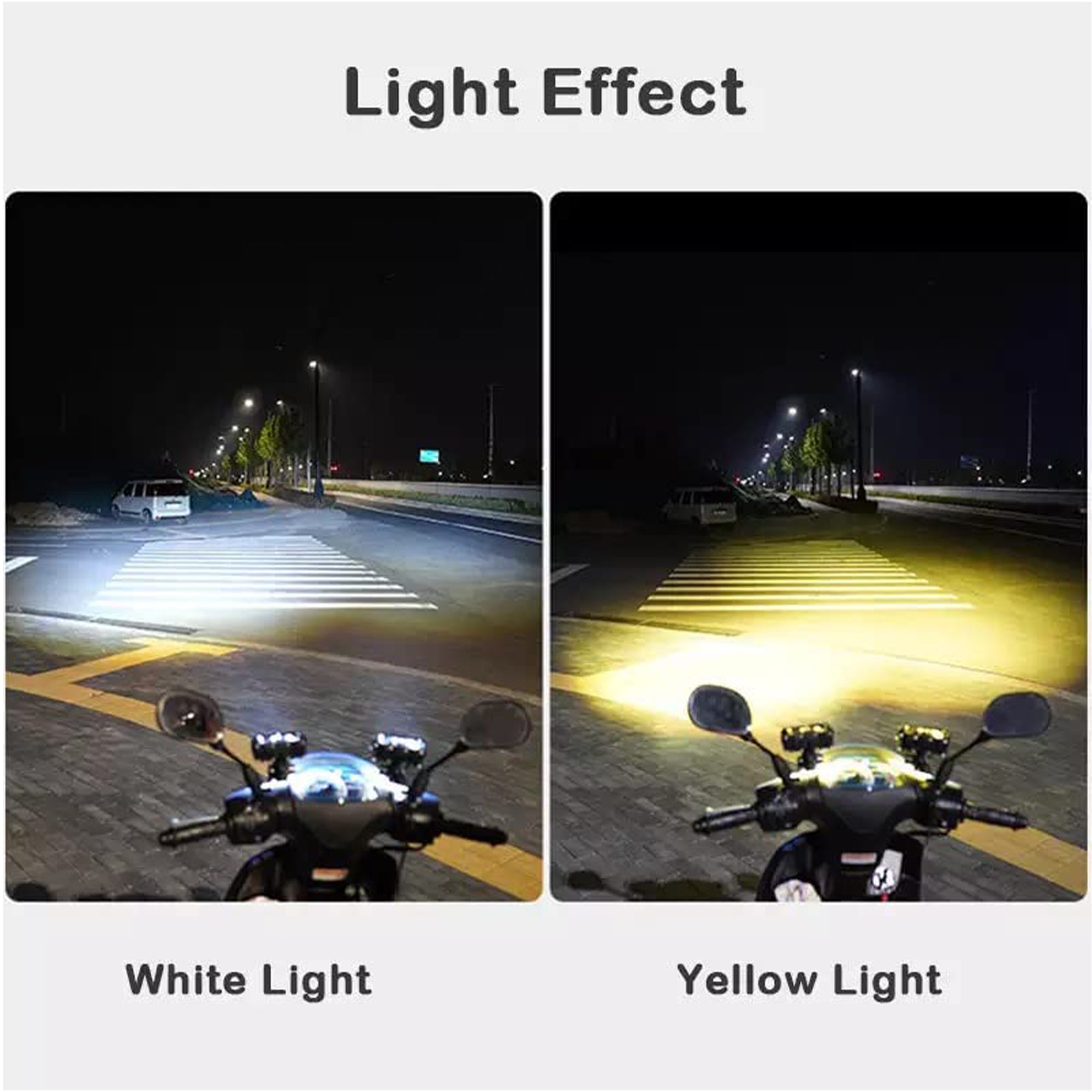 MotoWorks 3 LED Future 60W Powerful Fog Light (Original HJG) for Motorbike & Car