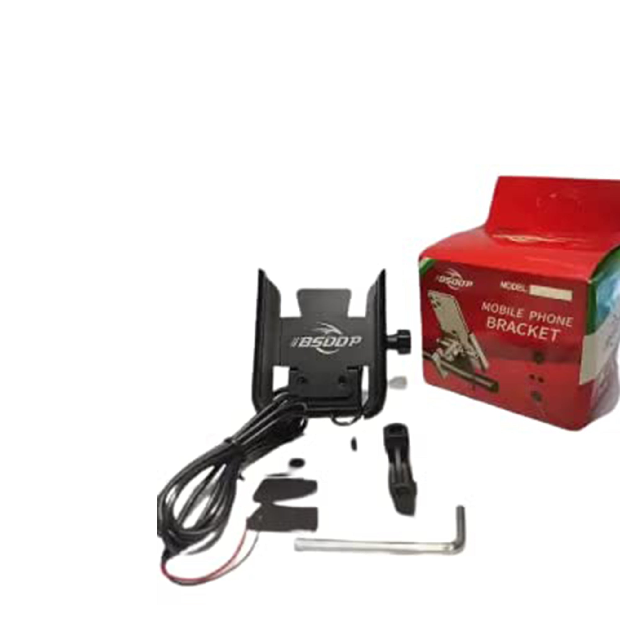 BSDDP Metal Mobile Holder with Charger (Black)(Original BSDDP)