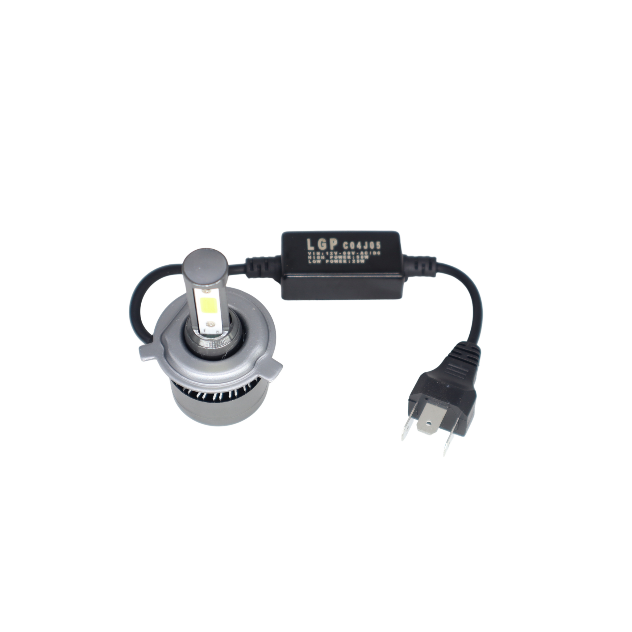 Moto Genius 60W H4 NIGHT EYE LED Headlight – White Light with Cooling Fan (18 Months Warranty)