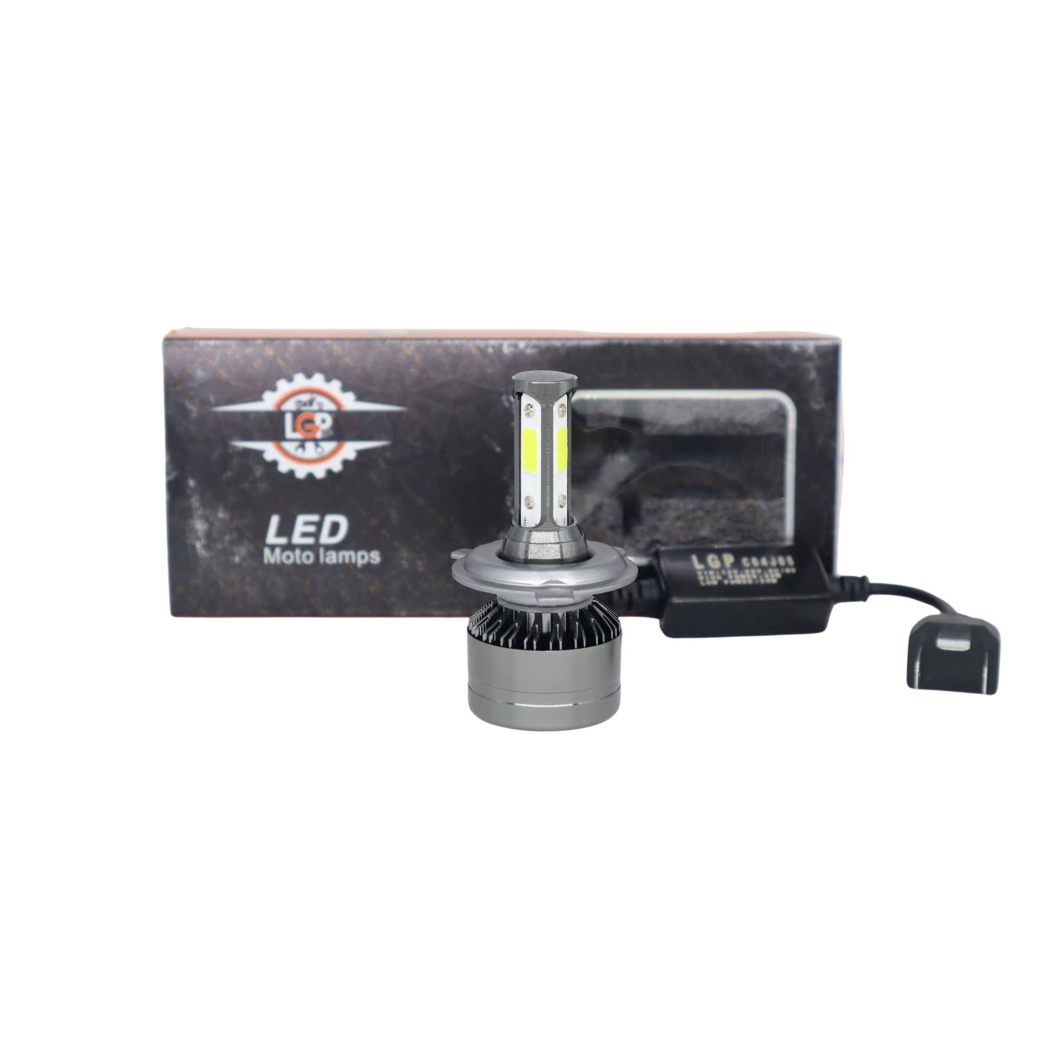 Moto Genius 60W H4 NIGHT EYE LED Headlight – White Light with Cooling Fan (18 Months Warranty)