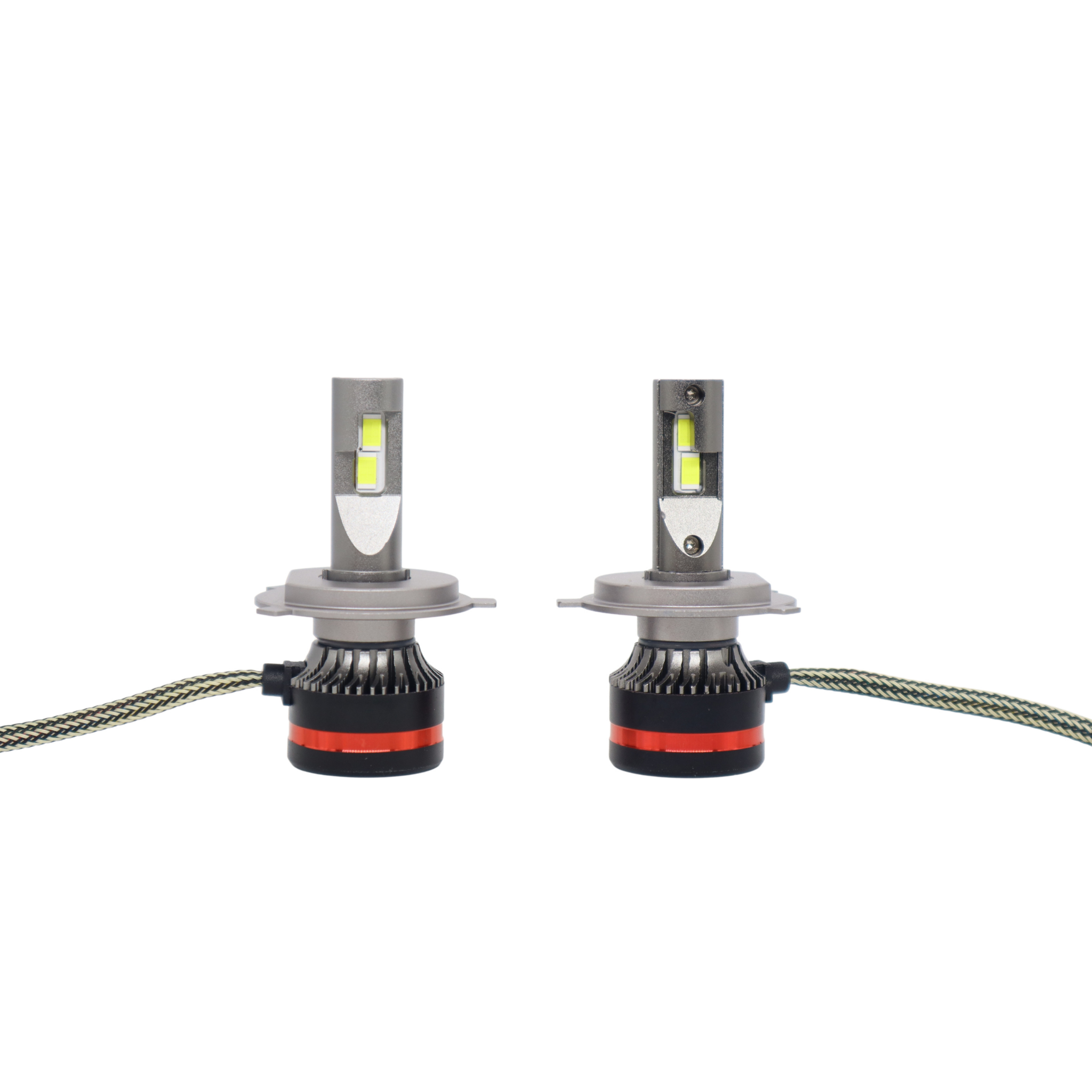 Moto Genius 60W H4 NIGHT EYE LED Headlight – Ultra-Bright White Light (18 Months Warranty)