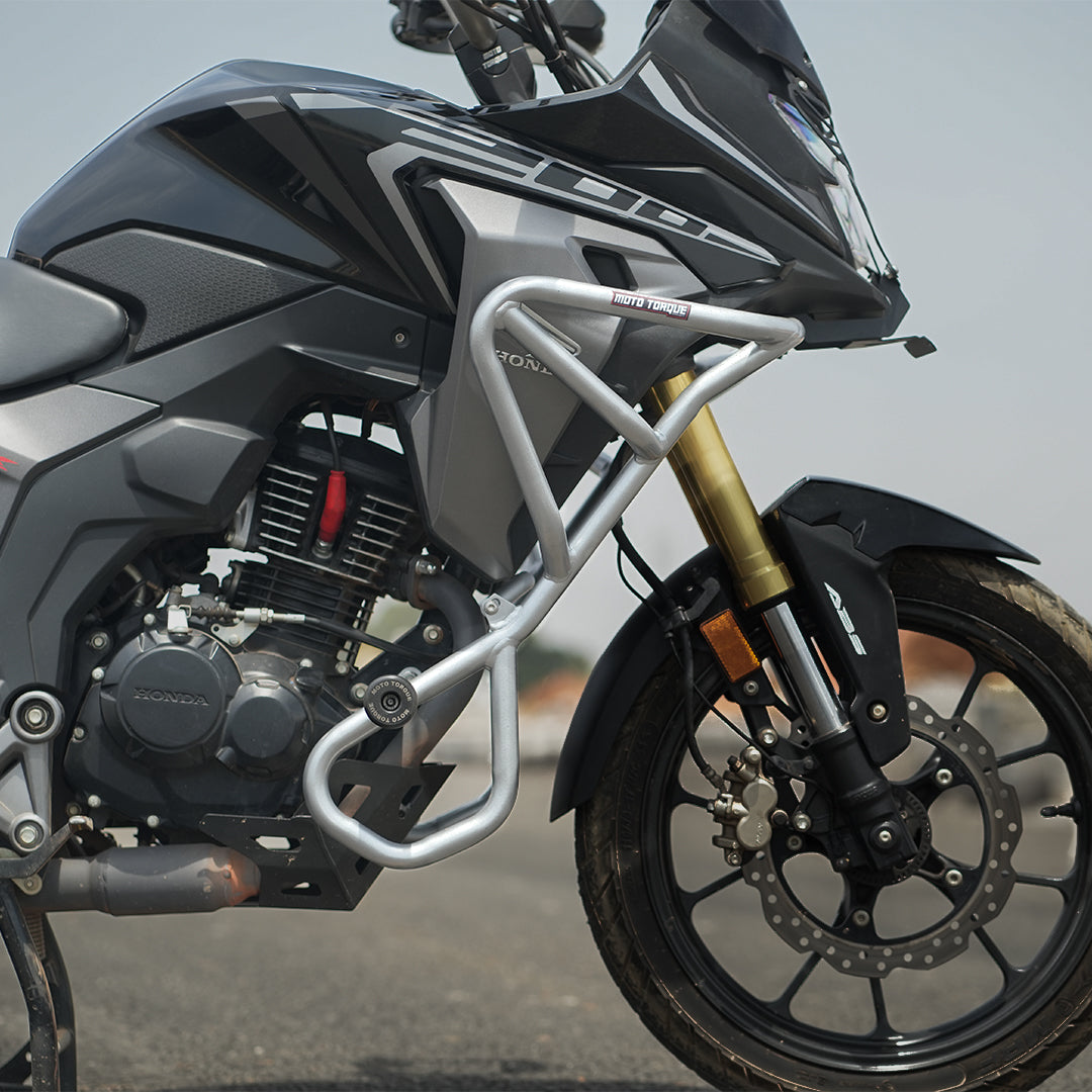 CRASH GUARD (SILVER) FOR HONDA CB 200X | Moto Torque