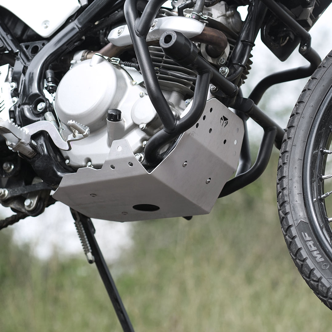 SUMP GUARD ALUMINIUM v.1 FOR KAWASAKI KLX 230 (Compitable only with Moto Torque Crash Guard)