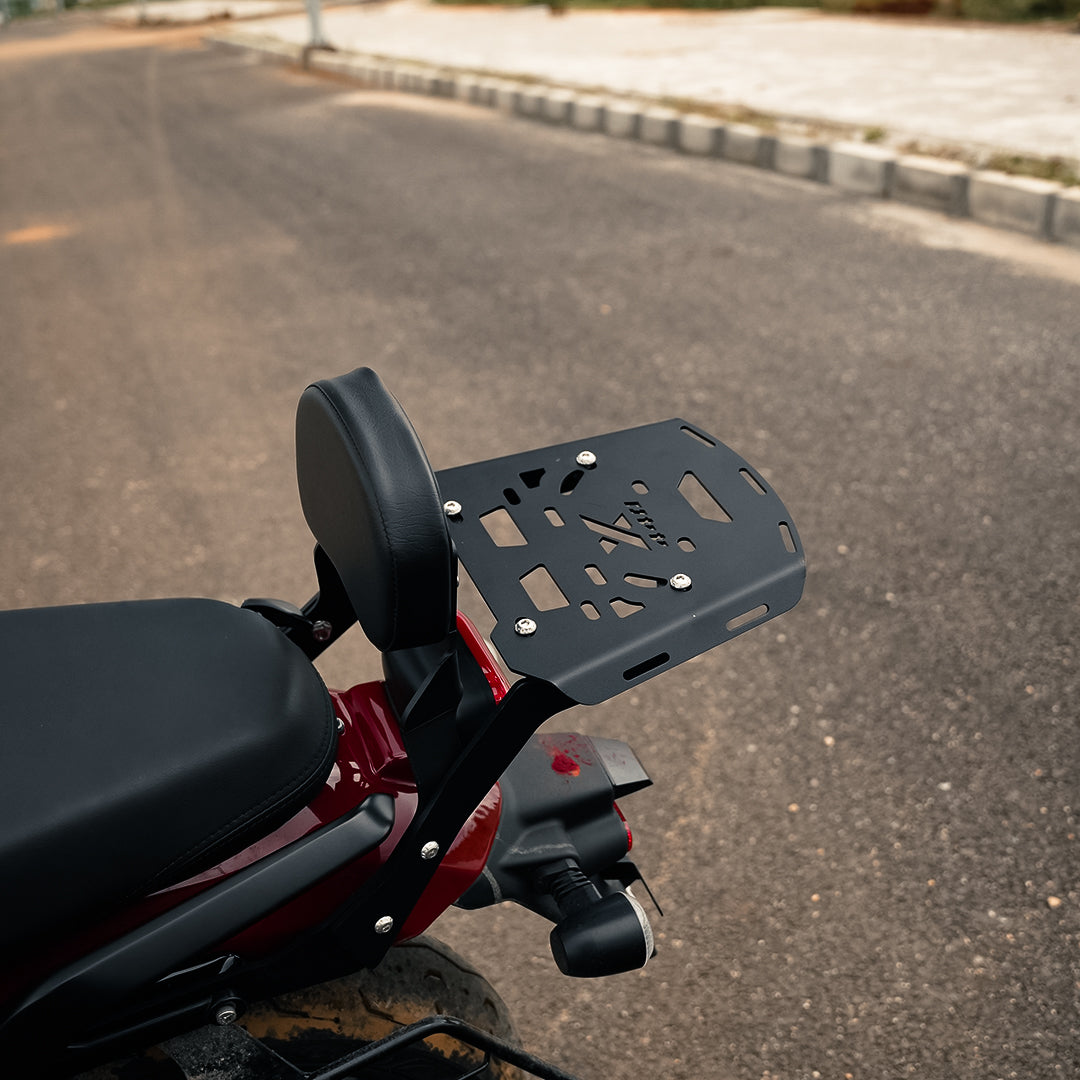 HARLEY 440X - BACK CARRIER WITH BACK REST | Moto Torque