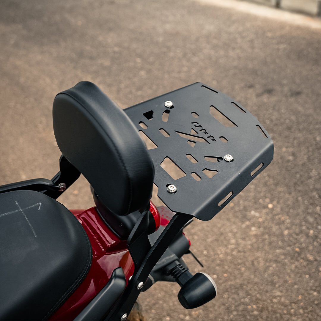 HARLEY 440X - BACK CARRIER WITH BACK REST | Moto Torque