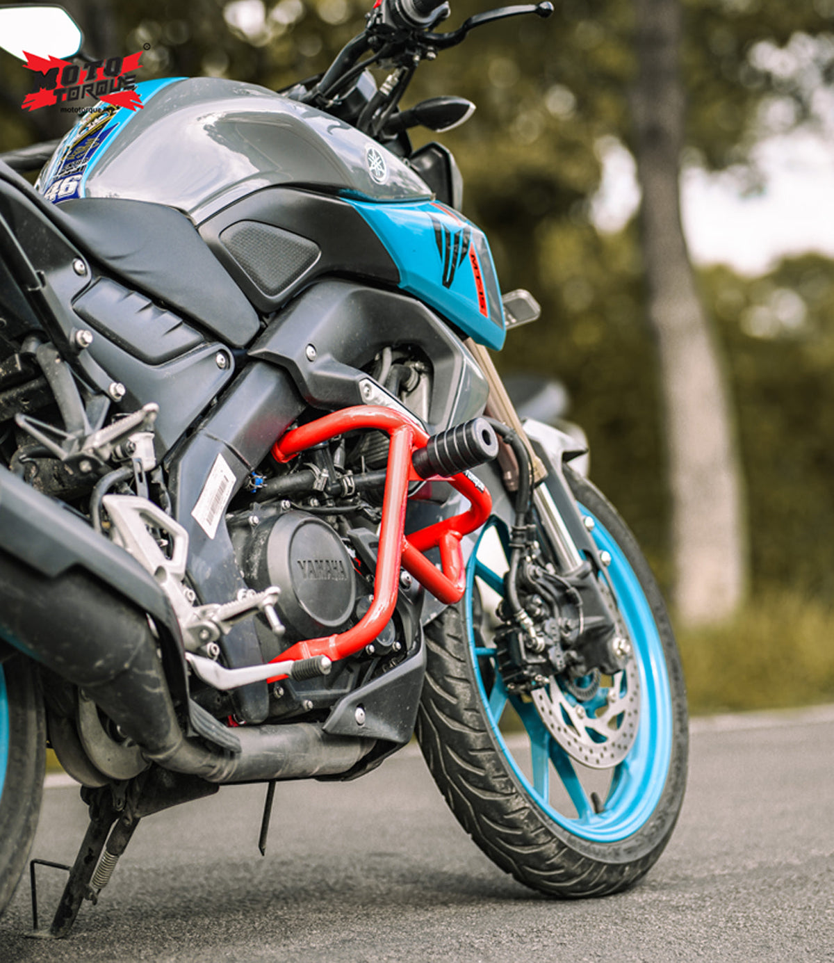 ALPHA- Yamaha MT-15 Crash Guard v2.0 (RED) | Moto Torque