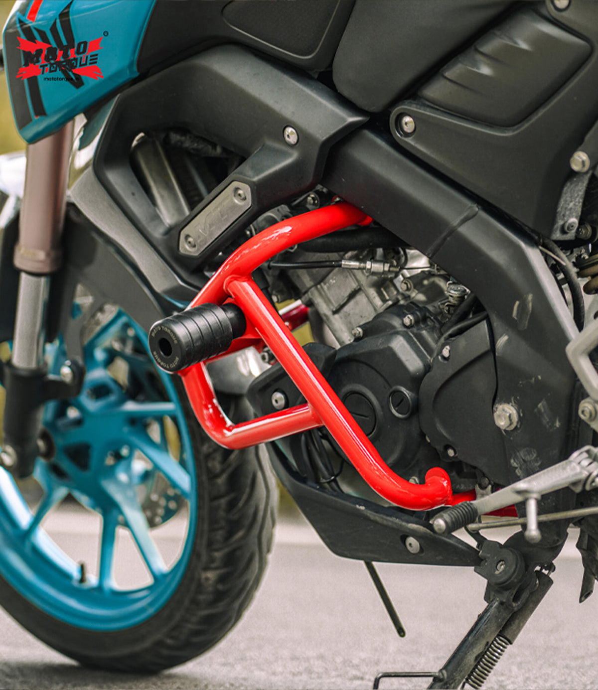 ALPHA- Yamaha MT-15 Crash Guard v2.0 (RED) | Moto Torque