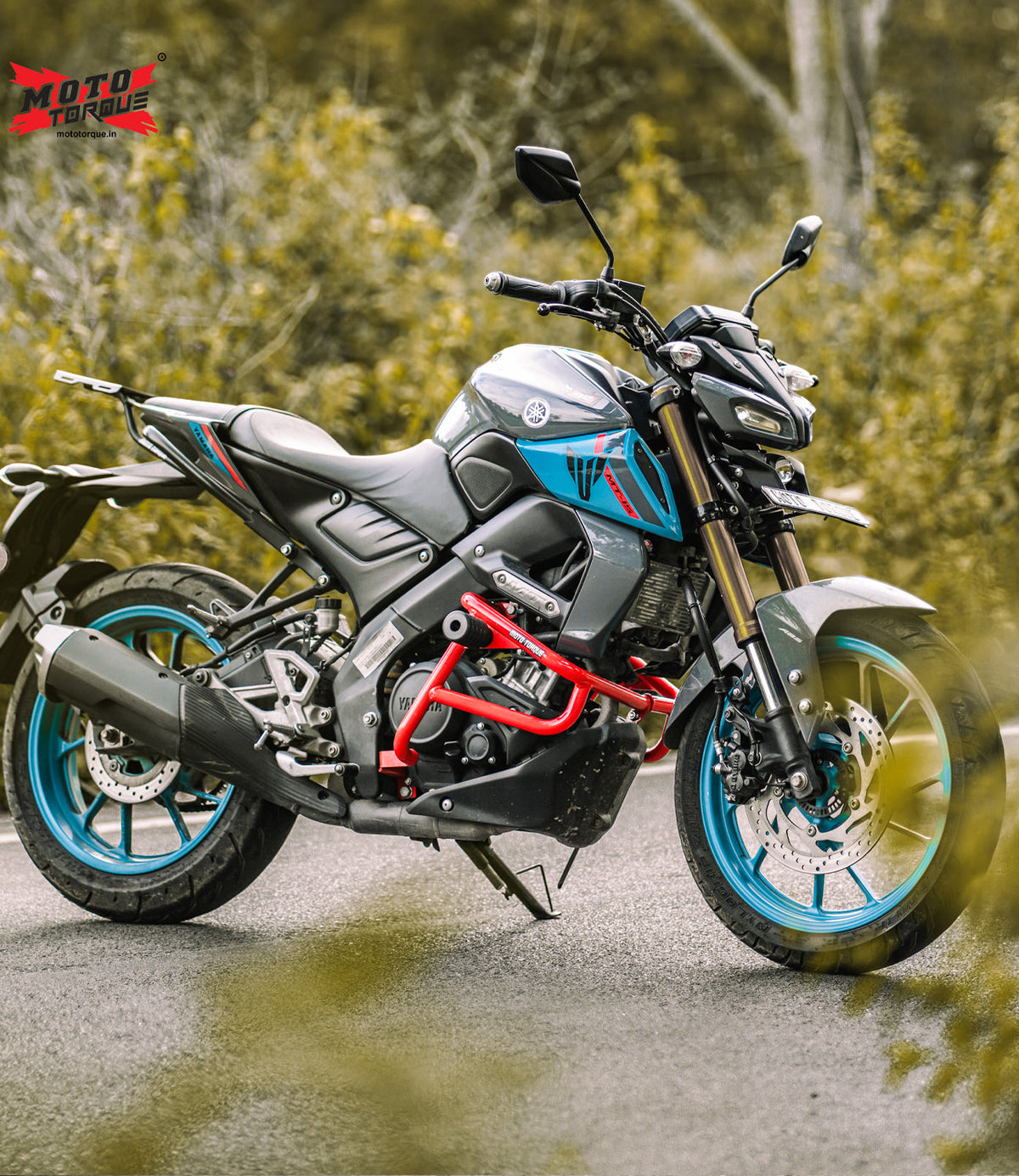 ALPHA- Yamaha MT-15 Crash Guard v2.0 (RED) | Moto Torque