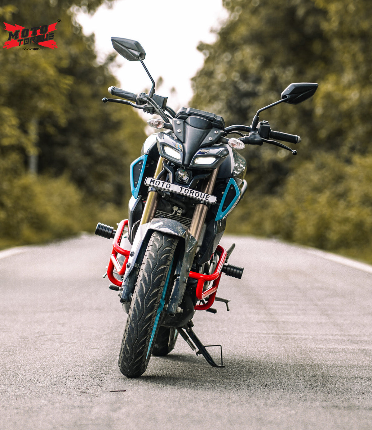 ALPHA- Yamaha MT-15 Crash Guard v2.0 (RED) | Moto Torque
